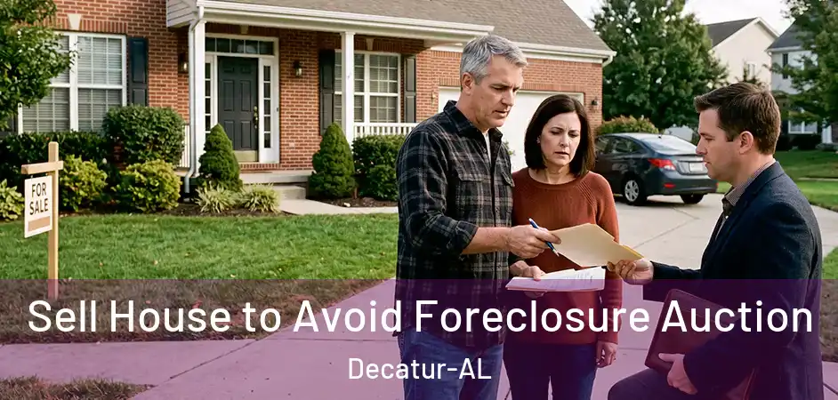 Sell House to Avoid Foreclosure Auction Decatur-AL