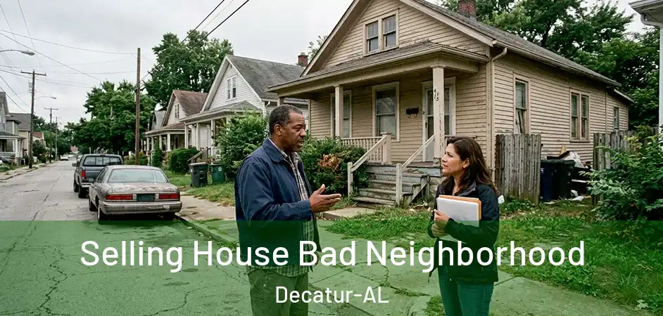 Selling House Bad Neighborhood Decatur-AL